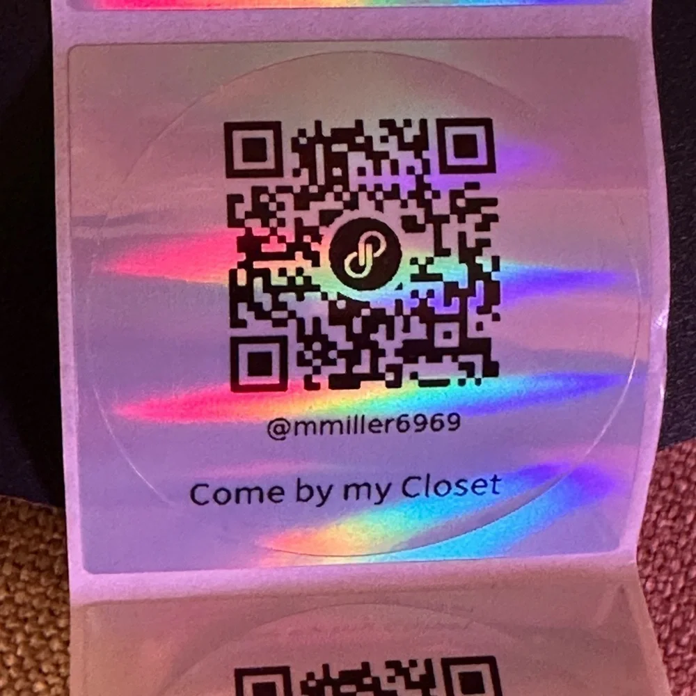 Personalized Stickers 20pcs Round Holographic 2in